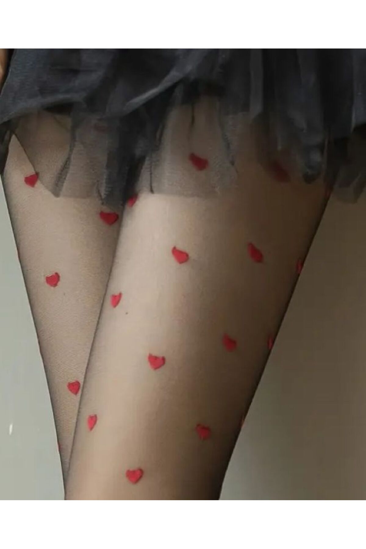 Kalp Figürlü Külotlu Çorap 40Kg-65Kg