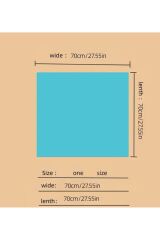 Lotus Çiçeği, Hafif, Güneşten Koruyan, Rüzgar Geçirmez, Çift Taraf Baskılı, Fular, Eşarp 70x70