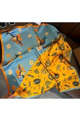 Bohemya, Canlı Renkler, Güneşten Koruyan, Rüzgar Geçirmez, Çift Taraf Baskılı, Fular, Eşarp 70x70