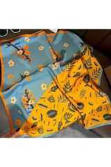 Bohemya, Canlı Renkler, Güneşten Koruyan, Rüzgar Geçirmez, Çift Taraf Baskılı, Fular, Eşarp 70x70