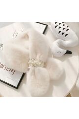 Elegant, Puffy, Sıcak Tutan, Kışlık, Şal, Kürk