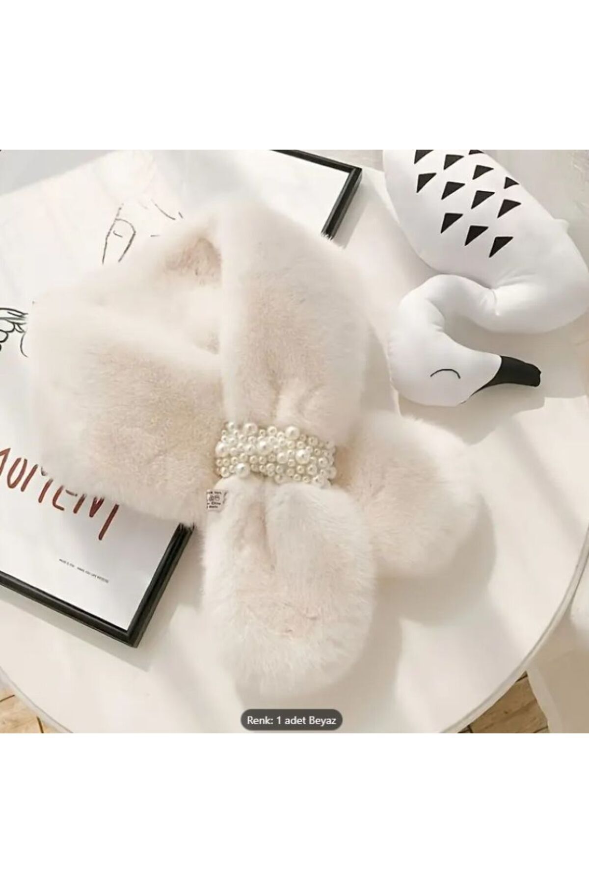 Elegant, Puffy, Sıcak Tutan, Kışlık, Şal, Kürk