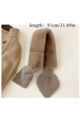 Elegant, Yumuşak, Sıcak Tutan, Kışlık, Peluş Atkı, Şal, Kürk