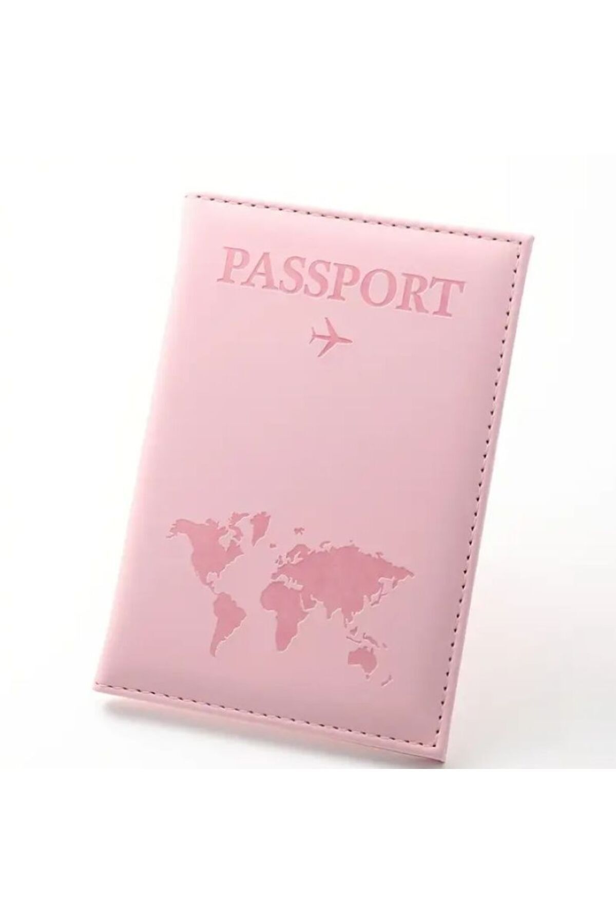 Pasaport Kılıfı, Dünya Temalı, Vegan Deri, Seyahat Cüzdanı, Pratik Kullanım