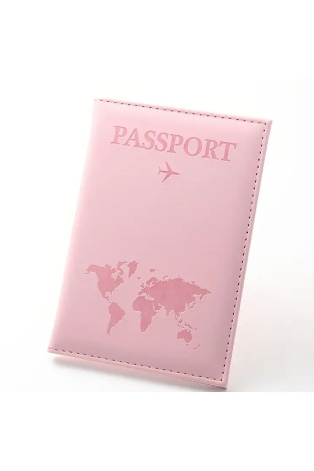 Pasaport Kılıfı, Dünya Temalı, Vegan Deri, Seyahat Cüzdanı, Pratik Kullanım