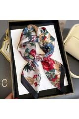 Fransız Model, Çiçekli, Güneşten Koruyan, Rüzgar Geçirmez, Çift Taraf Baskılı, Fular, Eşarp 70x70