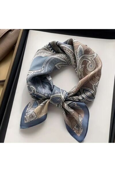 Paisley Desenli, Yumuşak,, Güneşten Koruyan, Rüzgar Geçirmez, Çift Taraf Baskılı, Fular, Eşarp 70x70