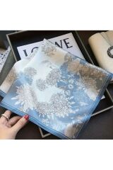 Elegant, Hafif, Güneşten Koruyan, Rüzgar Geçirmez, Çift Taraf Baskılı, Fular, Eşarp 70x70