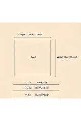 Canlı Renk ve Eğlenceli Güneşten Koruyan, Rüzgar Geçirmez, Çift Taraf Baskılı, Fular, Eşarp 70x70