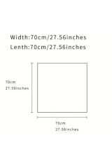 Kontrast Çiçekli, Güneşten Koruyan, Rüzgar Geçirmez, Çift Taraf Baskılı, Fular, Eşarp 70x70