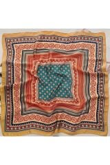 Paisley Desenli, Renkli, Güneşten Koruyan, Rüzgar Geçirmez, Çift Taraf Baskılı, Fular, Eşarp 70x70