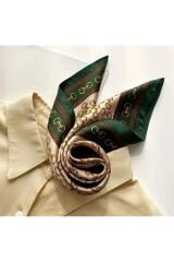 Populer Zincir Baskı, Güneşten Koruyan, Rüzgar Geçirmez, Çift Taraf Baskılı, Fular, Eşarp 70x70